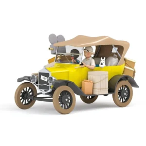 Tiintin Car Ford T Yellow Model