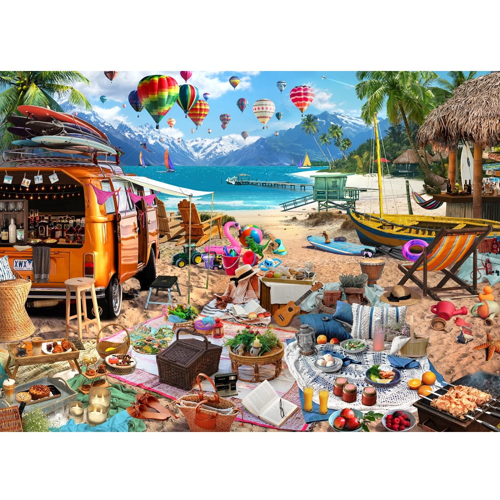 Brain Tree - Beach Holiday 1000 piece puzzle for adults