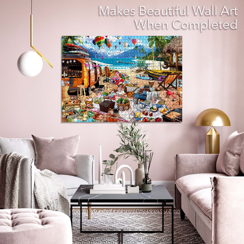 Brain Tree - Beach Holiday 1000 piece puzzle for adults - Image 2