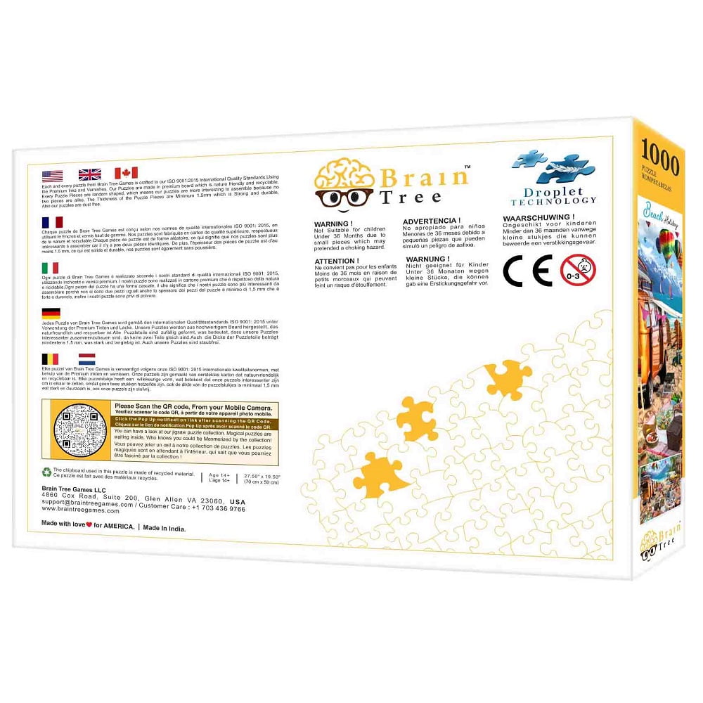Brain Tree - Beach Holiday 1000 piece puzzle for adults - Image 5