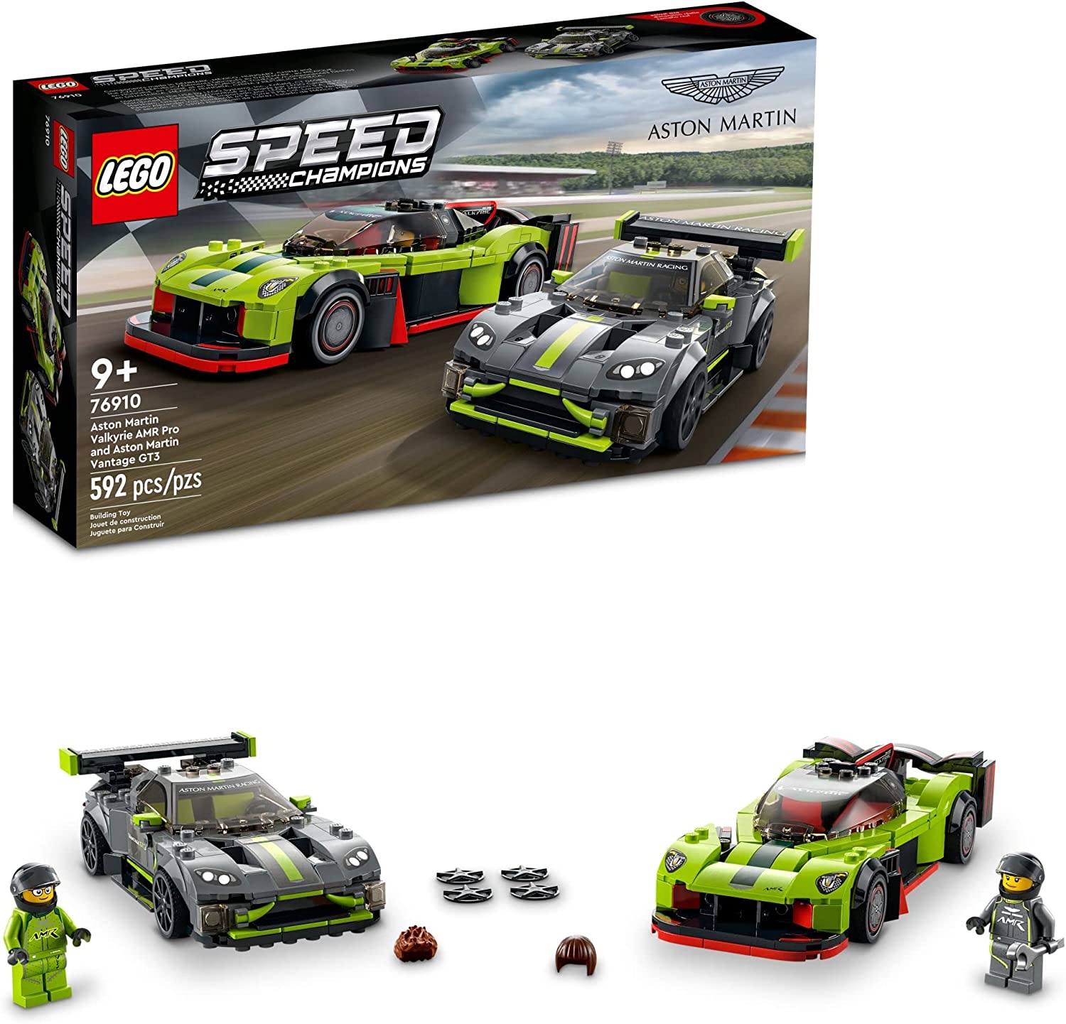 Lego 76910 Speed Champion Aston Martin Valkyrie AMR Pro and Aston ...