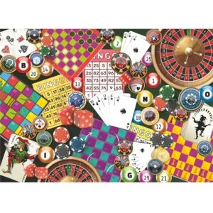 Brain Tree - Casino Jigsaw 1000 Piece Puzzle with sorting tray