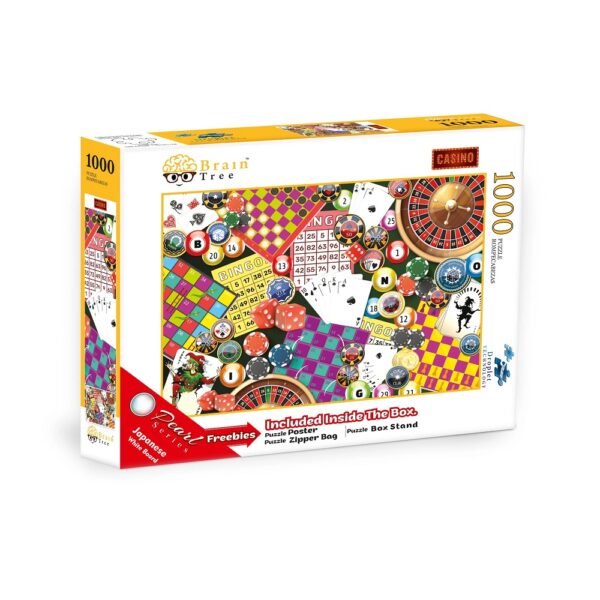 Brain Tree - Casino Jigsaw 1000 Piece Puzzle with sorting tray - Image 2