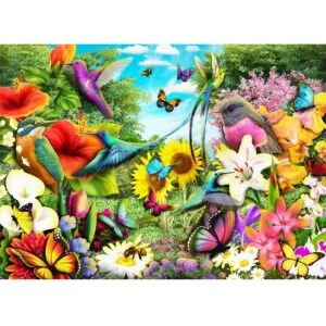 Brain Tree - Flower Garden Jigsaw Puzzle 1000 Pieces for Age 14+ Years