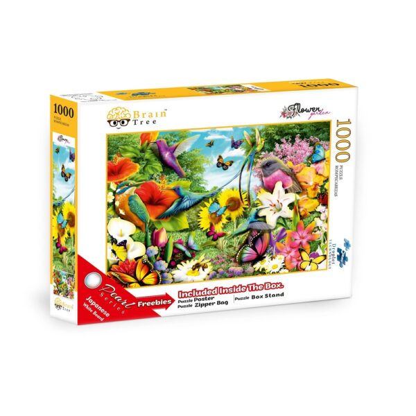 Brain Tree - Flower Garden Jigsaw Puzzle 1000 Pieces for Age 14+ Years - Image 2