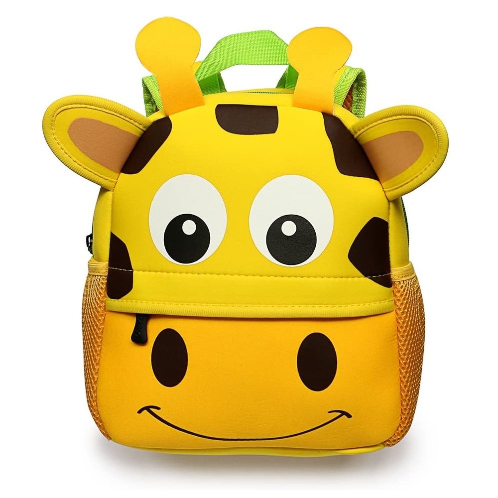 Flippi Yellow Giraffe Neoprene Backpack for Toddler & Kids (1-3 Years ...