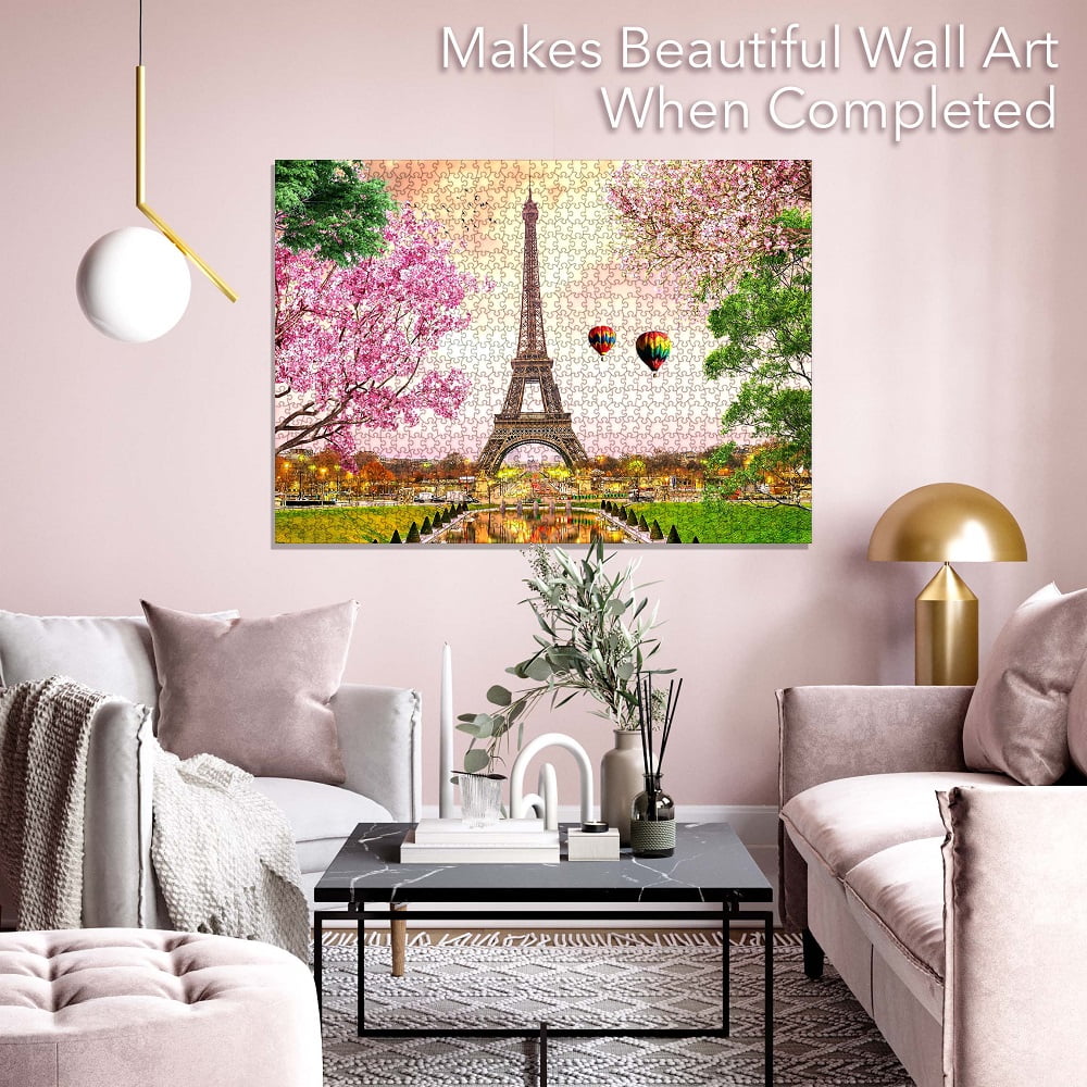 MyPuzzle Eiffel Tower 1000 Piece Jigsaw Puzzle - Premium Paris France Puzzle For Adults