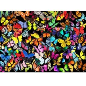 Brain Tree - Unique Butterflies Jigsaw Puzzle 1000 Pieces for Age 14+ Years