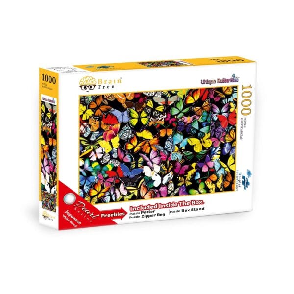 Brain Tree - Unique Butterflies Jigsaw Puzzle 1000 Pieces for Age 14+ Years - Image 2