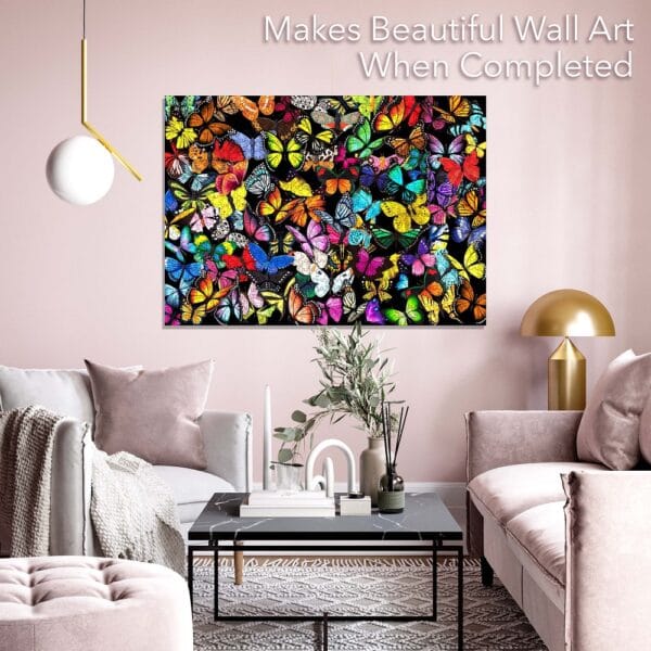 Brain Tree - Unique Butterflies Jigsaw Puzzle 1000 Pieces for Age 14+ Years - Image 3