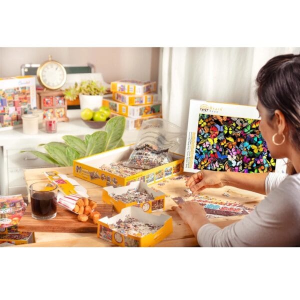 Brain Tree - Unique Butterflies Jigsaw Puzzle 1000 Pieces for Age 14+ Years - Image 4