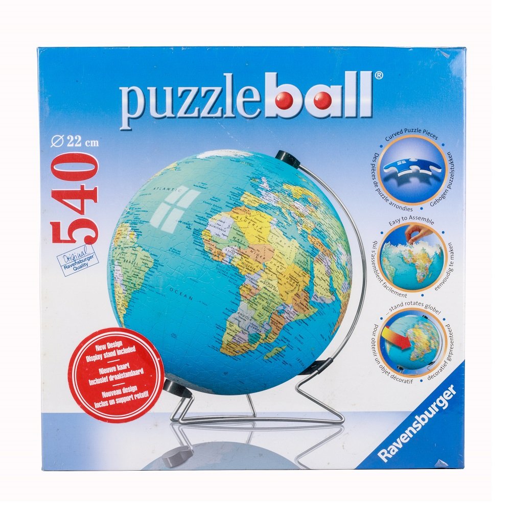 Puzzle 3D Ball éducatif - Globe terrestre lumineux - Ravensburger - 540  pièces - A partir de 10 ans blanc - Ravensburger