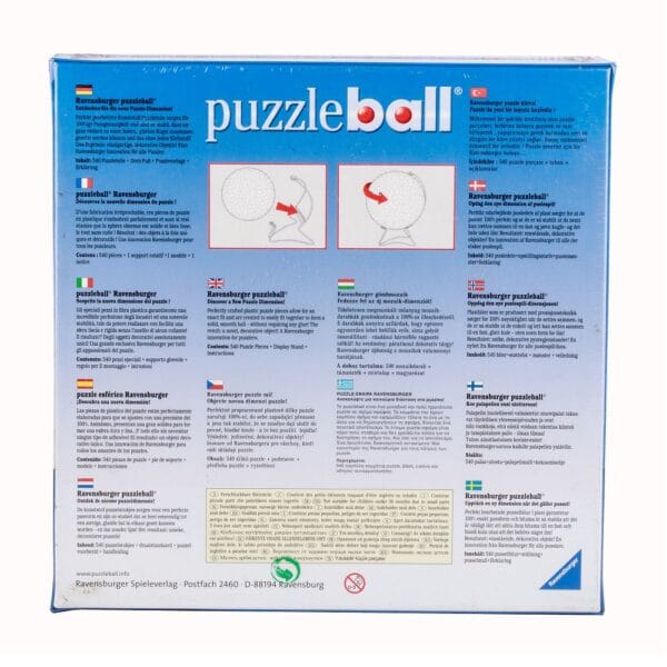 Ravensburger Puzzle - 3D Earth Puzzleball Globe (540 Pieces) with Display Stand - Image 2