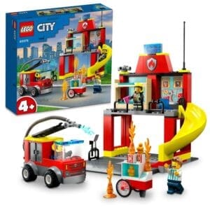 Lego City 60375 Fire Station and Fire Truck for 4+ Years (153 Pieces)