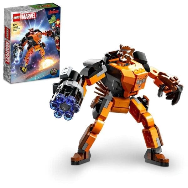 Lego Marvel 76243 Rocket Mech Armor for 6+ Years (98 Pieces)