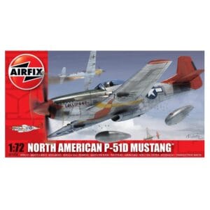 Airfix A01004 1:72 North American P-51D Mustang Aircraft Model Kit for Age 8+ Years