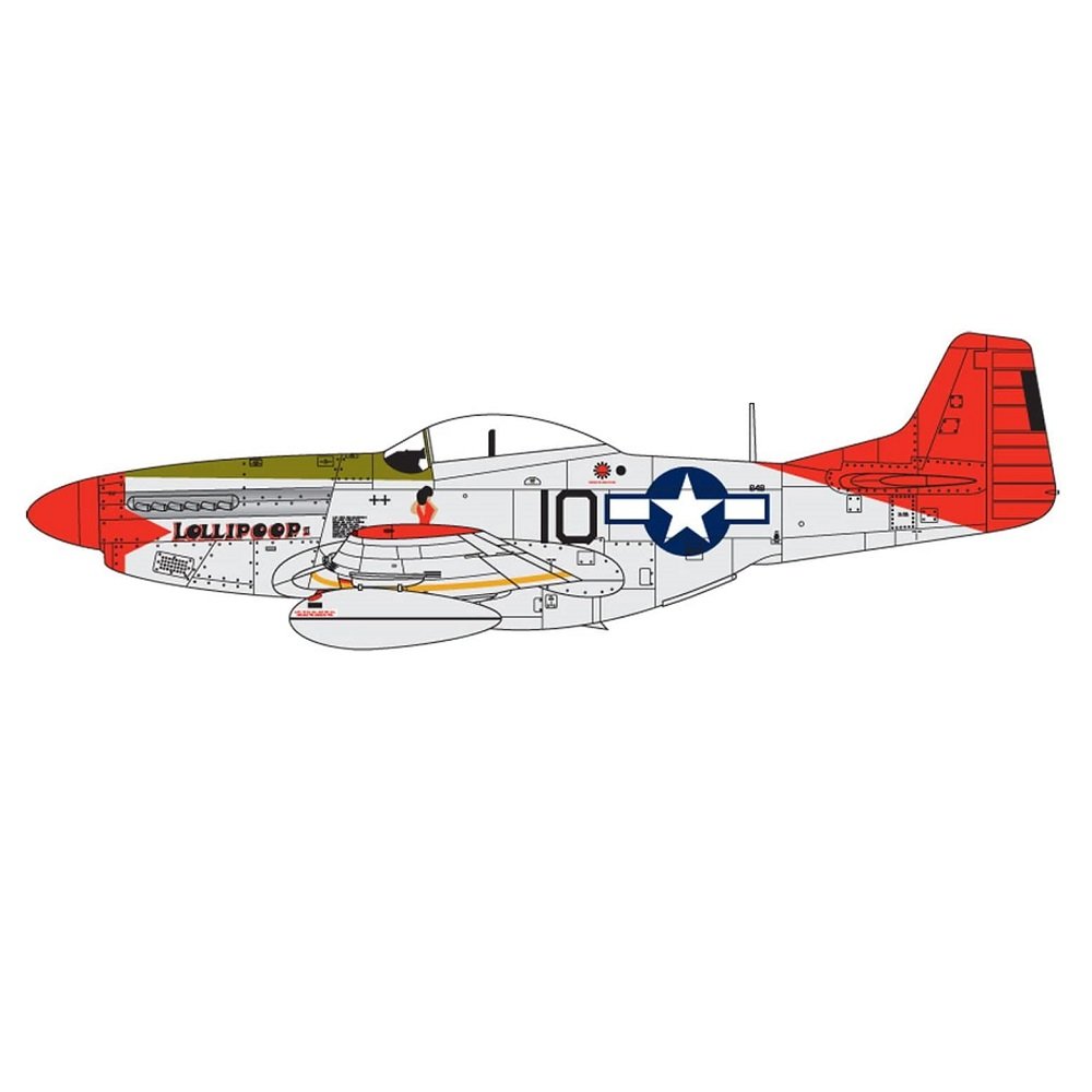 Buy Premium Hobbies P-51D Mustang Pre-Painted 1:72 Airplane Snap Together  Model Kit SQM7009 Online at desertcartINDIA