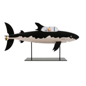 Collectible figurine - Tintin and Snowy in the Submarine Shark 77cm