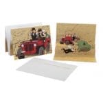 Tintin Pop-up Postcard The Red Jeep