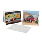 Tintin Pop-up Postcard The Rosengart of Escape