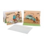 Tintin Pop-up Postcard The Dupondt's 2 CV
