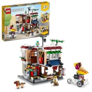 Lego Creator 31131 3-in-1 Downtown Noodle Shop Building Kit (569 Pieces)