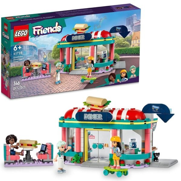 Lego Friends 41728 Heartlake Downtown Diner for 6+ Years (346 Pieces ...