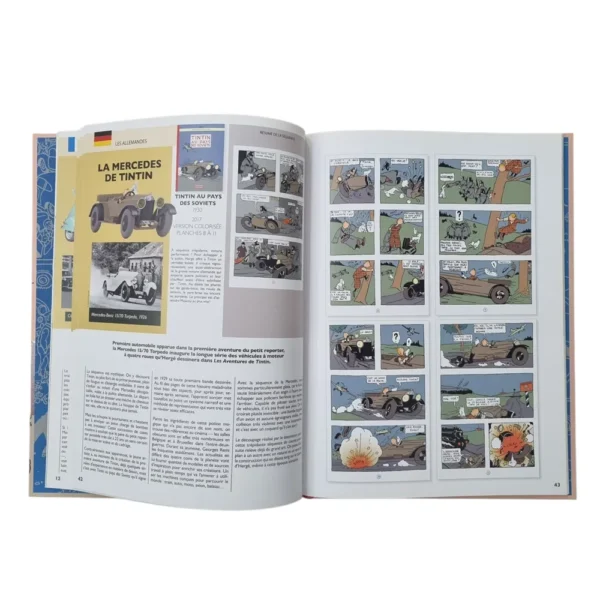 Tintin Book - Legendary Cars Herge - Tintin and European Cars (Hardcover, French) - Image 3