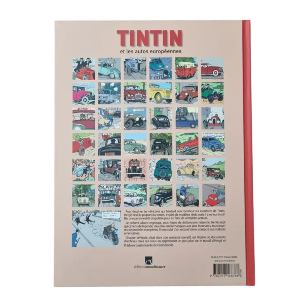 Tintin Book - Legendary Cars Herge - Tintin and European Cars (Hardcover, French) - Image 2