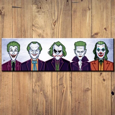 Evolution of the Joker Wall Art by Graphicurry - Image 2