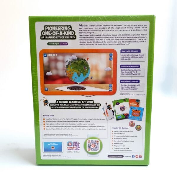 Genions Starter Kit Level 1 - AR based Learning Program for 3+ Years (300+ Topics) Full Year Subcription - Image 2