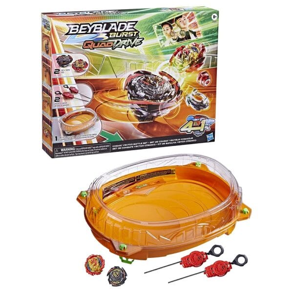 Beyblade Comic Vector Battle Set with BeyStadium & 2 Beyblades for 8+ Years