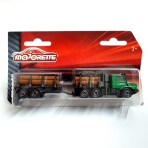 Majorette Diecast Mercedes Log Truck Trailer for 3+ Years