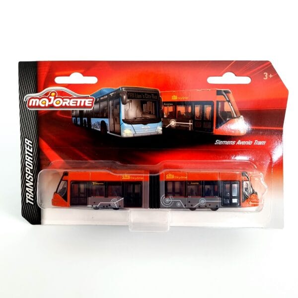 Majorette Transporter Siemens Avenio Tram for 3+ Years Diecast (Red)