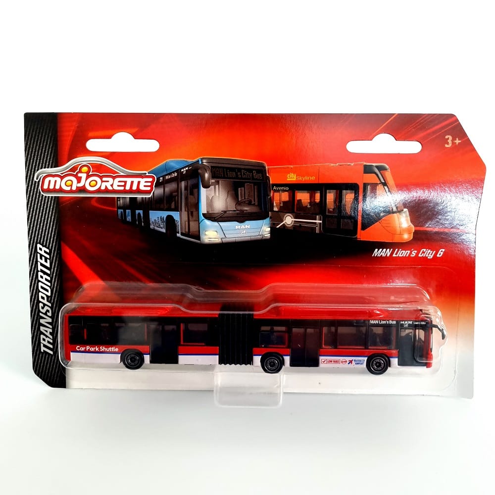 Majorette Transporter MAN Lion's City G for 3+ Years Diecast (Red)