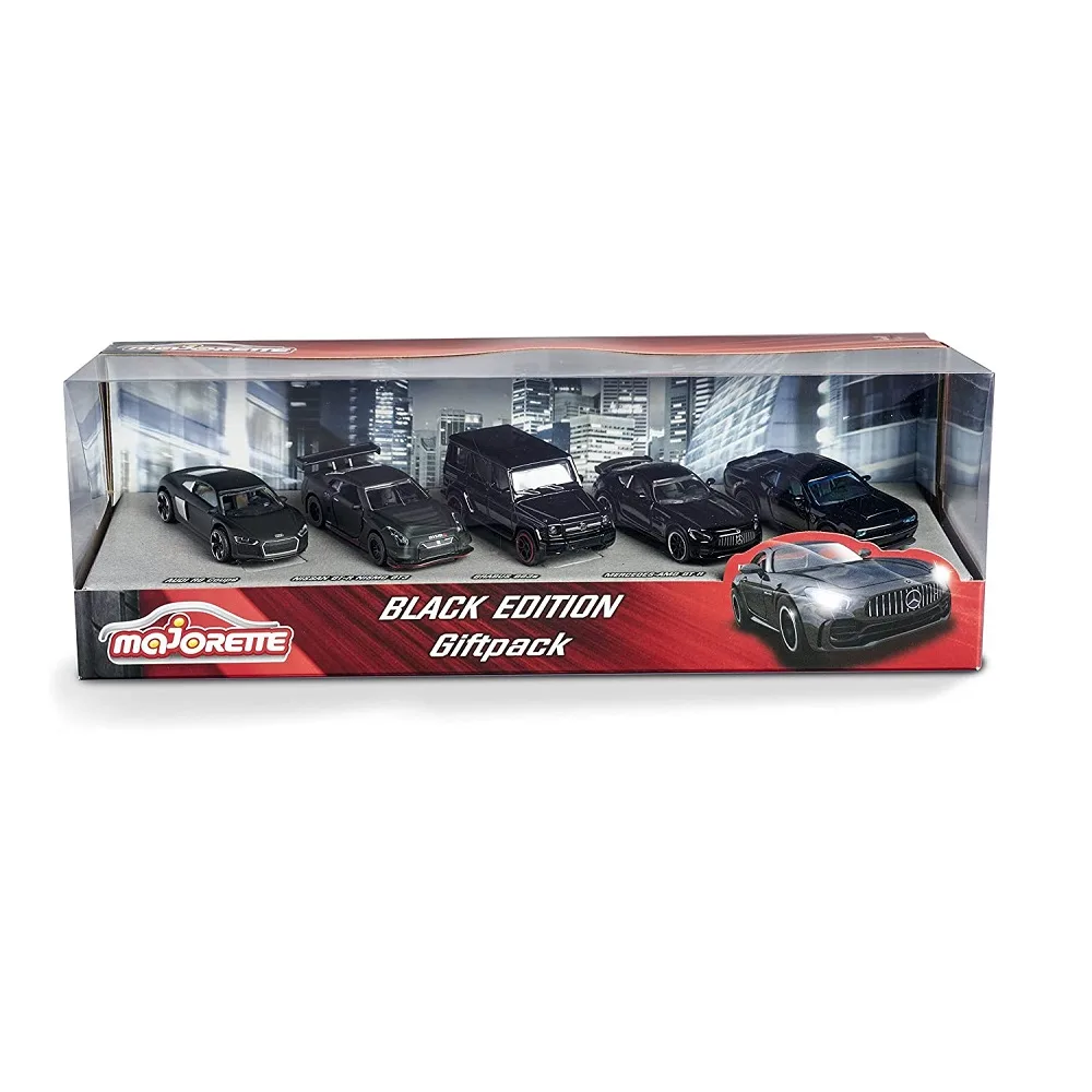 Majorette Black Edition Pack of 5 Car Models 1:64 Scale - Novelties - Collectors Edition - Image 3