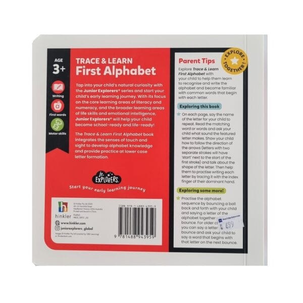 Junior Explorers: Trace & Learn First Alphabet (Board Book) - Image 3