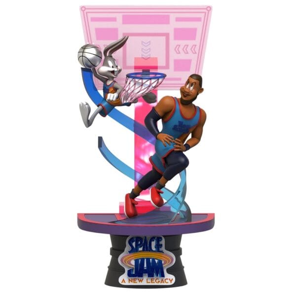 Beast Kingdom DS-069 Warner Bros. Space Jam A New Legacy: Bugs Bunny & Lebron James Diorama Stage D-Stage Figure Statue (Standard Version)