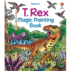 Usborne Magic Painting Book with Brush - T Rex Dinosaur