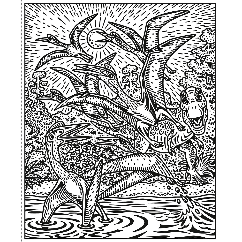 Usborne Magic Painting Book with Brush - T Rex Dinosaur - Image 2