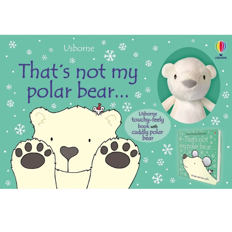 Usborne That's Not My Polar Bear - Touch & Feel Book with Polar Bear Stuffed Toy (Baby-2 Yrs) - Image 2