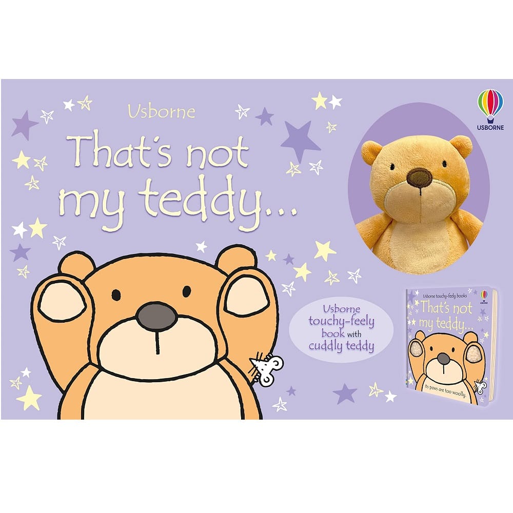 Usborne That?s Not My Teddy - Touch & Feel Book with Cuddy Teddy Stuffed Toy (Baby-2 Yrs)