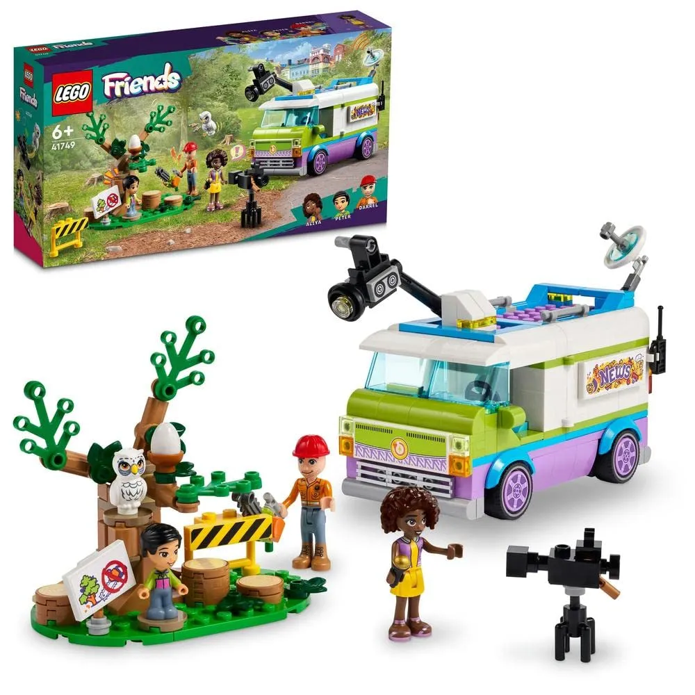 Lego Friends 41749 Newsroom Van for 6+ Years - Maya Toys