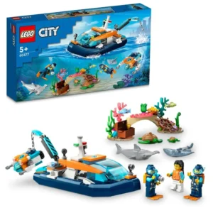 Lego City 60377 Explorer Diving Boat for 5+ Years
