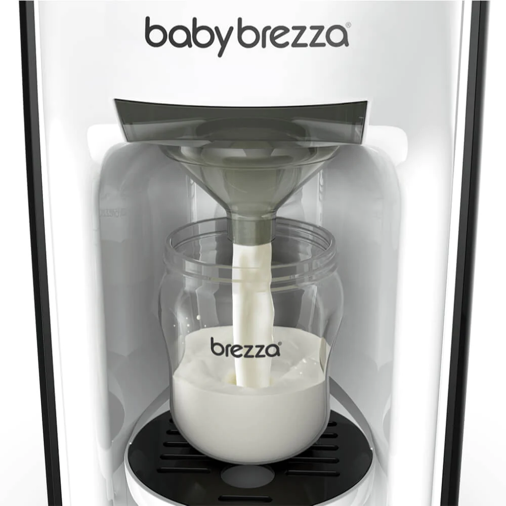 Baby Brezza New and Improved Formula Pro Advanced Formula Dispenser Machine  - Automatically Mix a Warm Formula Bottle Instantly - Easily Make Bottle
