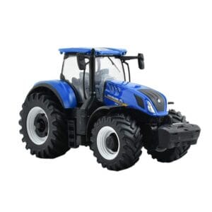Bburago Farm New Holland Metal Diecast Tractor (Motorized with Moving Parts)
