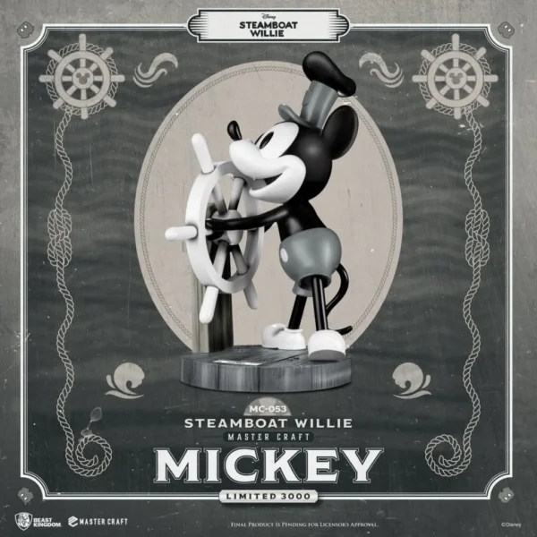 Beast Kingdom MC-053 Steamboat Willie Master Craft Mickey Statue (Limited Edition) - Image 2