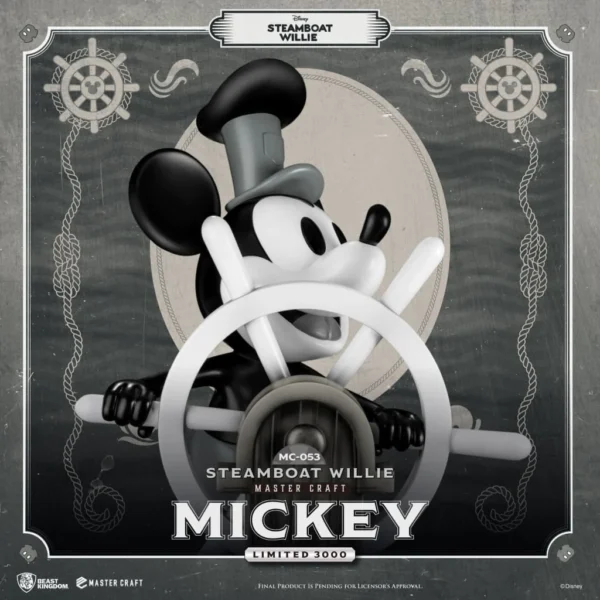 Beast Kingdom MC-053 Steamboat Willie Master Craft Mickey Statue (Limited Edition) - Image 5