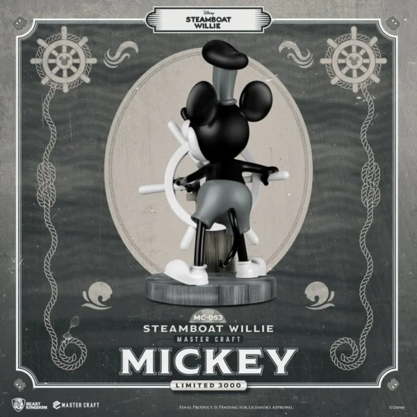 Beast Kingdom MC-053 Steamboat Willie Master Craft Mickey Statue (Limited Edition) - Image 3