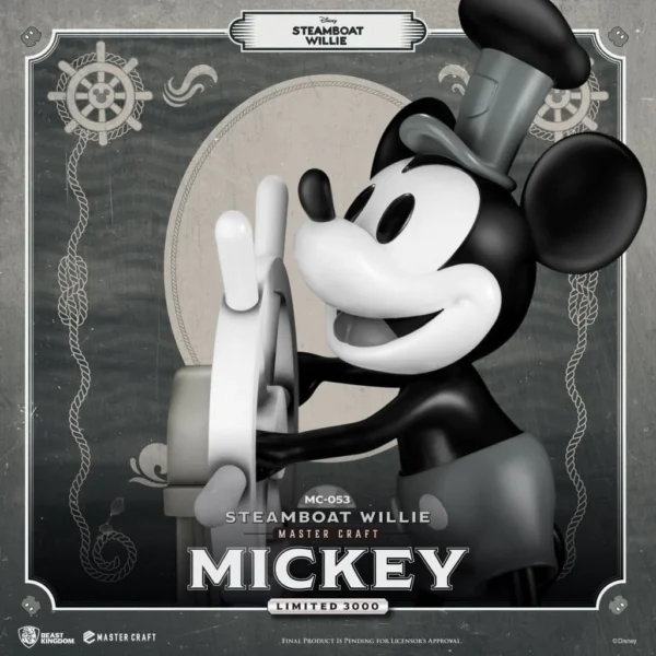 Beast Kingdom MC-053 Steamboat Willie Master Craft Mickey Statue (Limited Edition) - Image 6